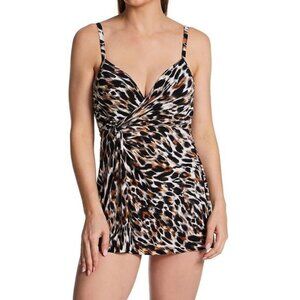 NWT Miraclesuit Fur Realz Adora Swim Dress